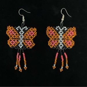 Butterfly shaped shakira earrings